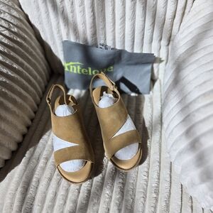 Antelope Suede Wedge Sandals - Dotty